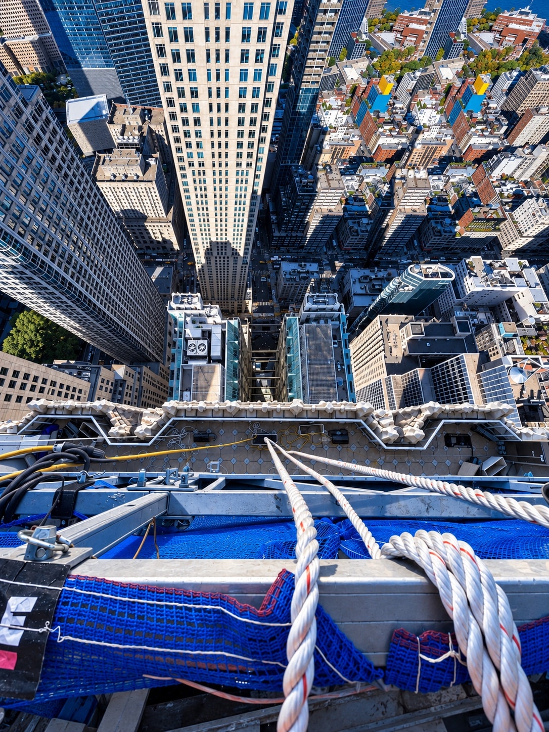 Suspended scaffold access