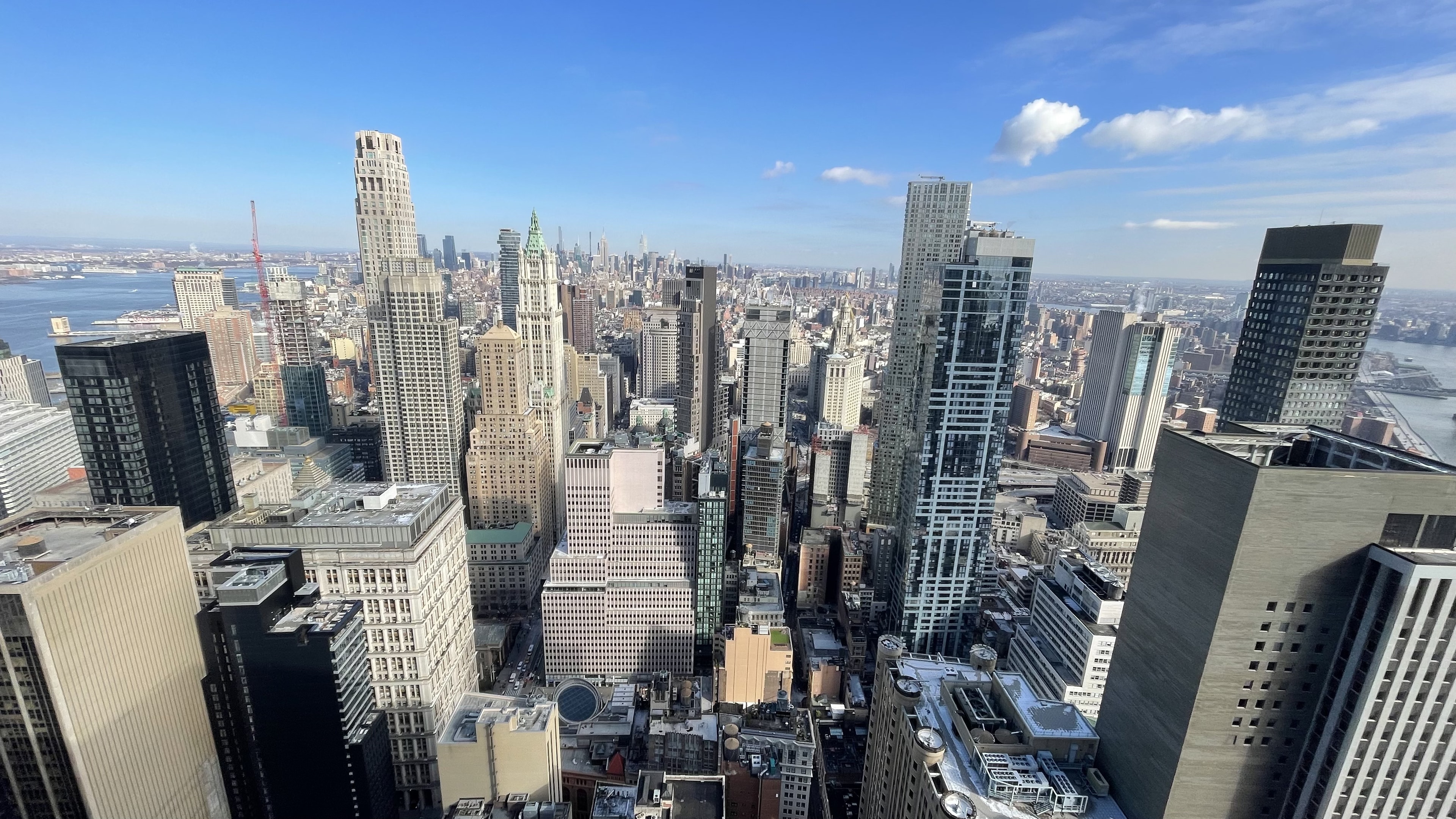 Manhattan skyline and existing building portfolio